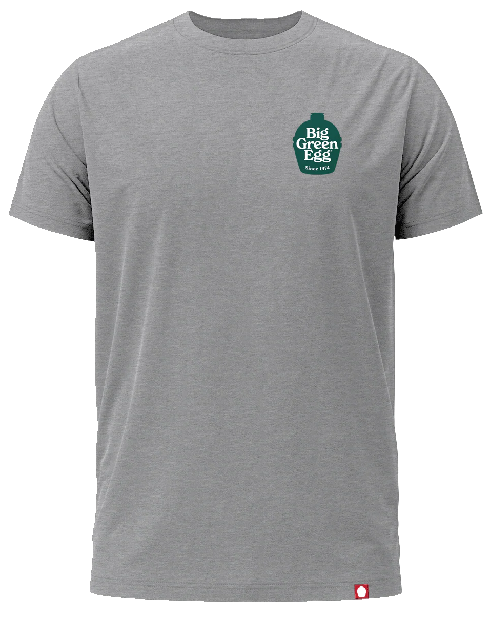 Big Green Egg Mens Gray T-Shirt - BGE Logo - 3XL - Image 2