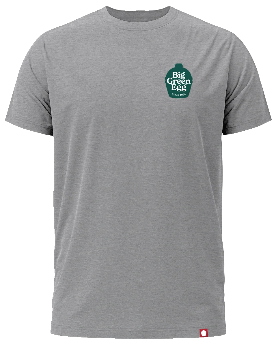 Big Green Egg Mens Gray T-Shirt - BGE Logo - XL - Image 2
